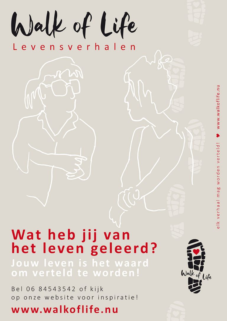 Ontwerp, illustratie en uitvoering poster Walk of Life.